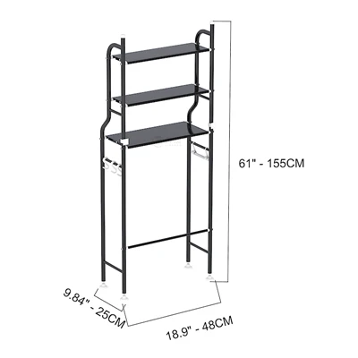 Ordinary L18.9‘’ Black Toilet Stand